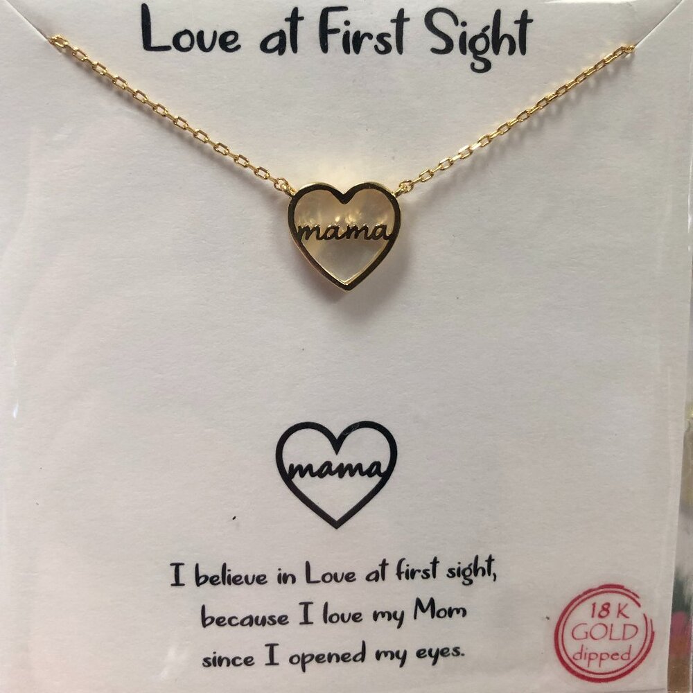 Mama Heart Necklace– Love at First Sight